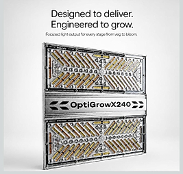 Phovisis OptiGrow X240 LED Grow Light | Optik Lens Teknolojili Full Spectrum Bitki Yetiştirme Lambası | Veg Bloom Kontrolü