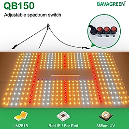 Bavagreen QB150 Full Spectrum LED Grow Light - Ayarlanabilir Spektrum Anahtarlı 150W
